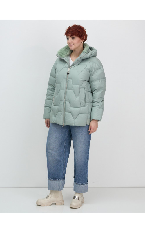Женский пуховик с искусственной овчиной: тепло и стиль зима 2025