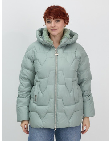 Женский пуховик с искусственной овчиной: тепло и стиль зима 2025