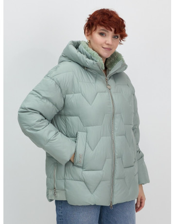 Женский пуховик с искусственной овчиной: тепло и стиль зима 2025