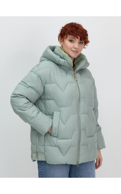 Женский пуховик с искусственной овчиной: тепло и стиль зима 2025
