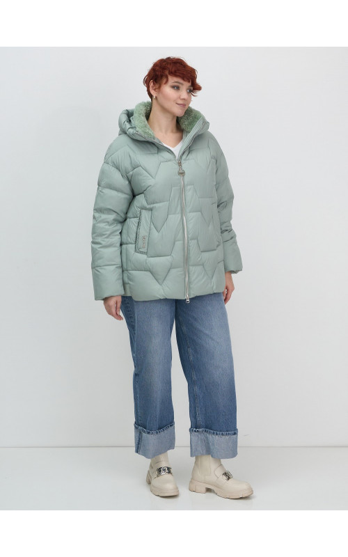 Женский пуховик с искусственной овчиной: тепло и стиль зима 2025