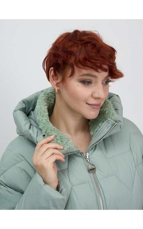 Женский пуховик с искусственной овчиной: тепло и стиль зима 2025