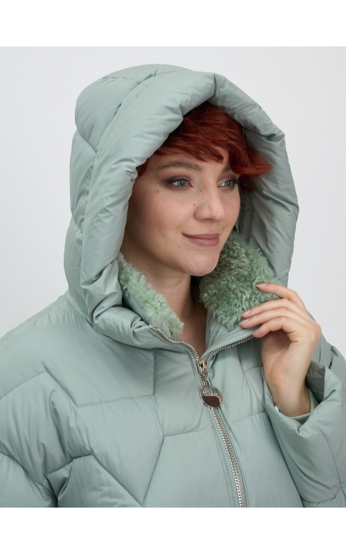 Женский пуховик с искусственной овчиной: тепло и стиль зима 2025