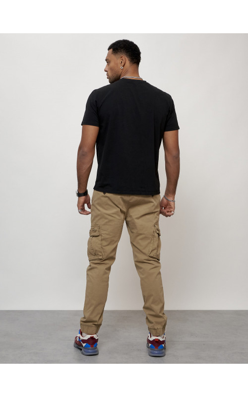 Мужские брюки карго зауженного кроя.