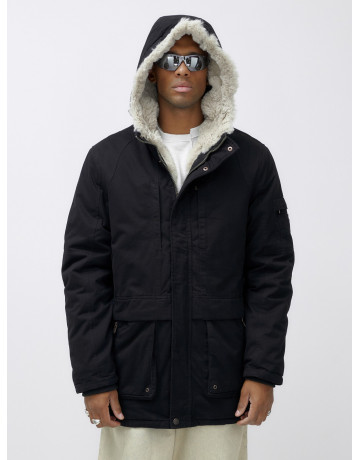 Зимняя мужская парка с утеплённым капюшоном для активного отдыха.