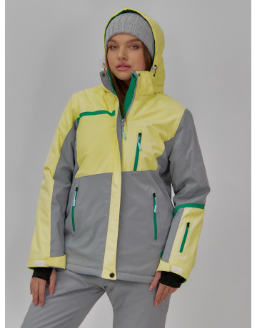 Женская горнолыжная куртка с ярким принтом: стиль и тепло