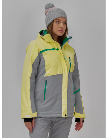 Женская горнолыжная куртка с ярким принтом: стиль и тепло