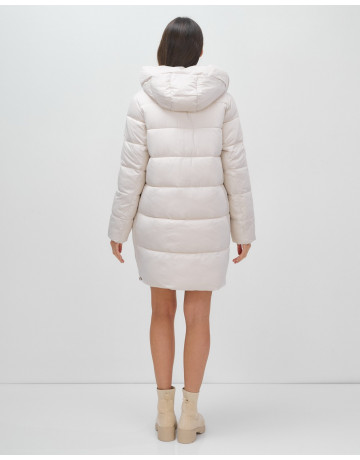 Тёплый женский пуховик с капюшоном для зимы