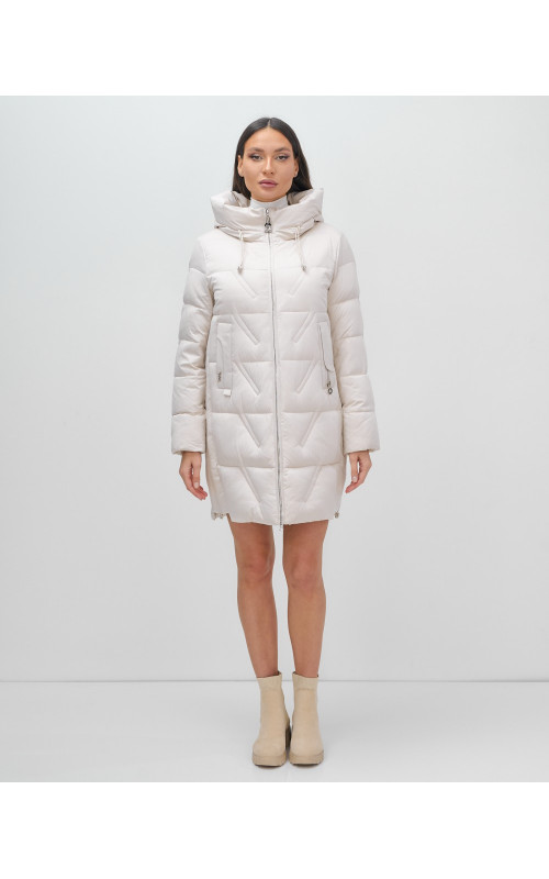 Тёплый женский пуховик с капюшоном для зимы