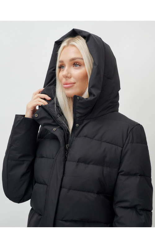 Длинный зимний пуховик для молодёжи