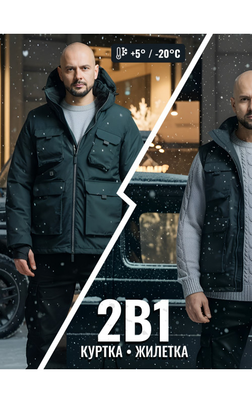 Трансформер-жилетка с подогревом для активного отдыха на природе