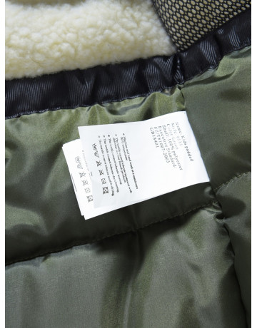 Зимняя парка для мальчика-подростка с мехом енота.