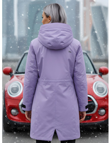 Зимняя женская парка с капюшоном для активного образа жизни.