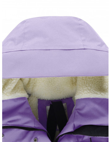 Зимняя женская парка с капюшоном для активного образа жизни.