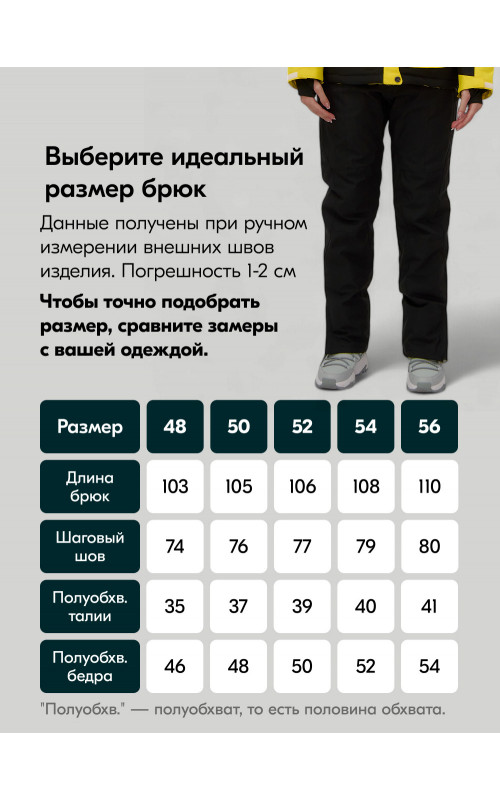 Женский горнолыжный костюм жёлтый зимний