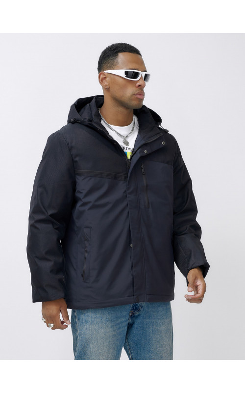 Зимняя куртка для мужчин большого размера с глубоким капюшоном.