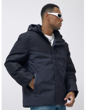 Зимняя куртка для мужчин большого размера с глубоким капюшоном.