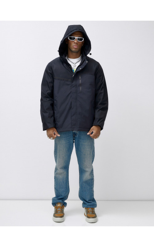 Зимняя куртка для мужчин большого размера с глубоким капюшоном.