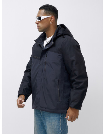 Зимняя куртка для мужчин большого размера с глубоким капюшоном.