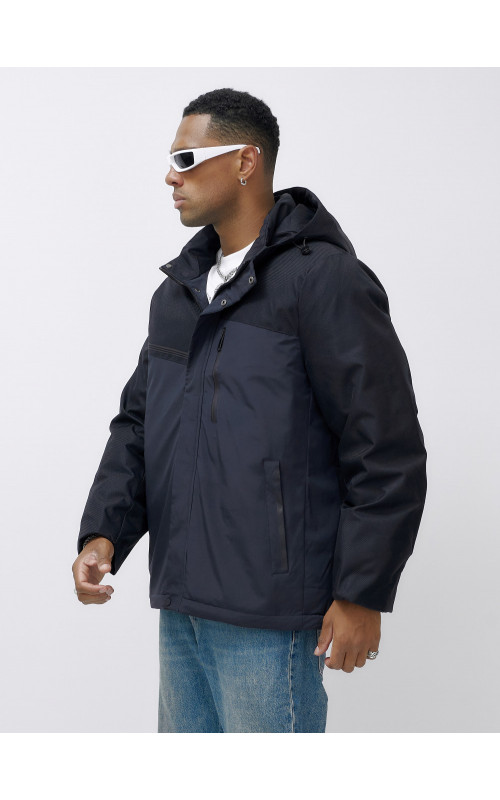 Зимняя куртка для мужчин большого размера с глубоким капюшоном.