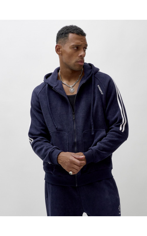 Мужской спортивный демисезонный костюм с начёсом.