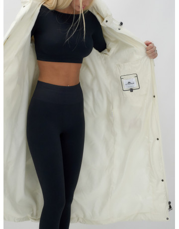 Длинный зимний пуховик для женщин