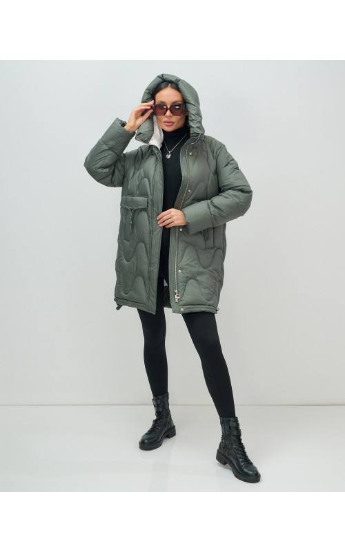 Женский зимний пуховик «Модный», тёплый и стильный.