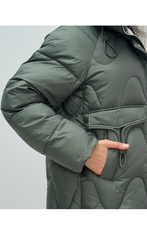 Женский зимний пуховик «Модный», тёплый и стильный.