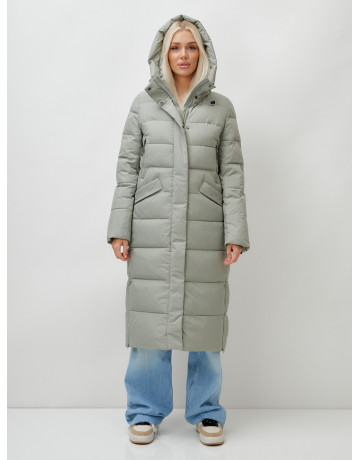 Тёплый женский пуховик с капюшоном