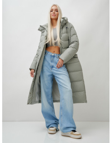 Тёплый женский пуховик с капюшоном