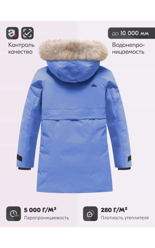 Зимняя парка для девочки-подростка, стильная и практичная.