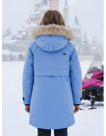 Зимняя парка для девочки-подростка, стильная и практичная.