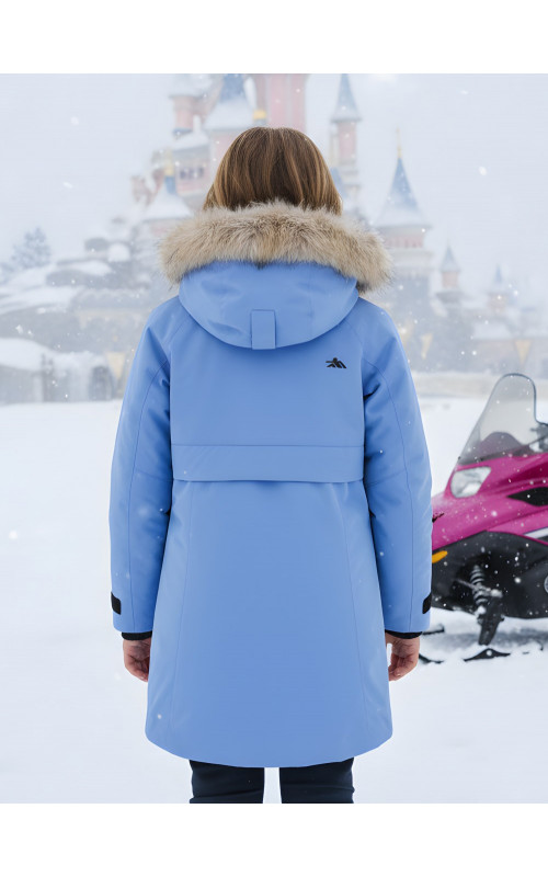 Зимняя парка для девочки-подростка, стильная и практичная.
