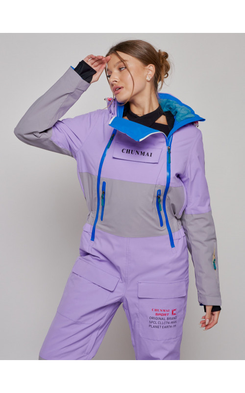 Зимний женский комбинезон для горнолыжного спорта