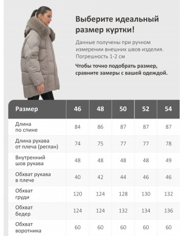 Пуховик зимний женский с мехом и капюшоном, коричневый.
