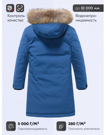 Зимняя парка с мехом енота для мальчика-подростка