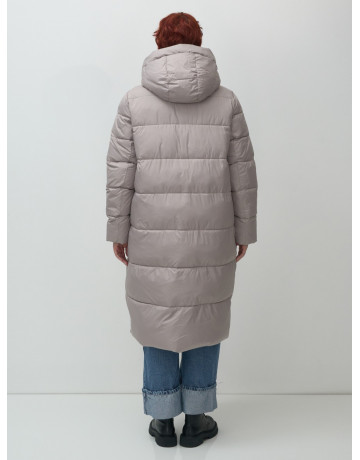 Длинный пуховик для женщин зимний утеплённый с капюшоном