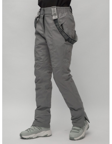 Женский горнолыжный комплект: куртка с цветочным принтом и брюки со съёмными бретелями