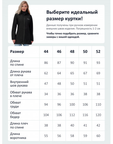 Женская спортивная парка с капюшоном, чёрная.