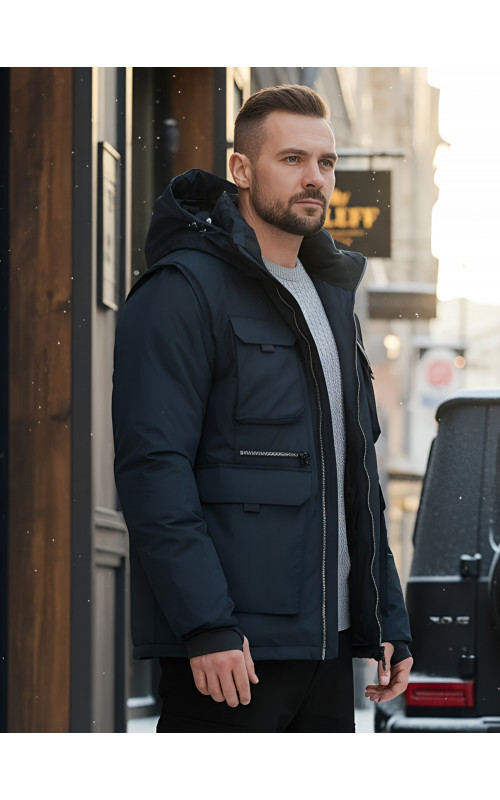 Куртка-жилетка трансформер 2 в 1 для активного отдыха и повседневной носки.