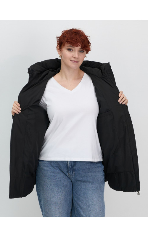 Женская утеплённая куртка с капюшоном для осени и зимы, свободный покрой