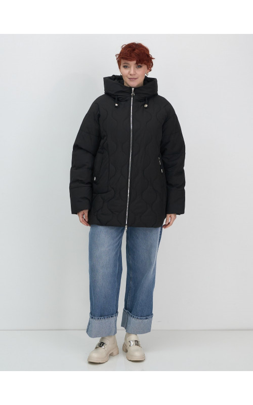 Женская утеплённая куртка с капюшоном для осени и зимы, свободный покрой