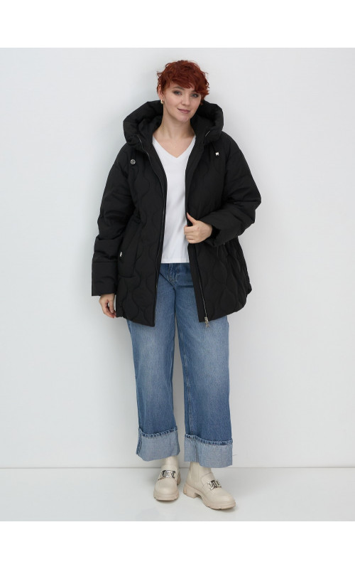 Женская утеплённая куртка с капюшоном для осени и зимы, свободный покрой