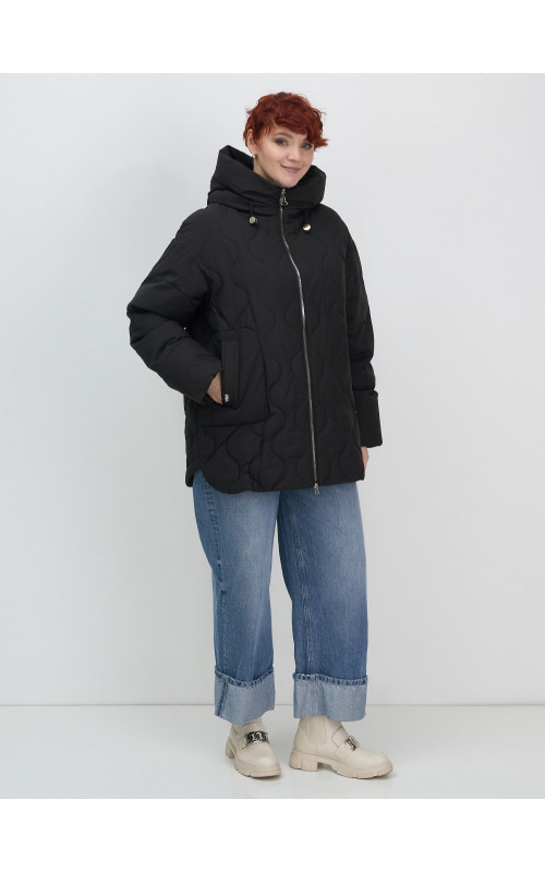 Женская утеплённая куртка с капюшоном для осени и зимы, свободный покрой