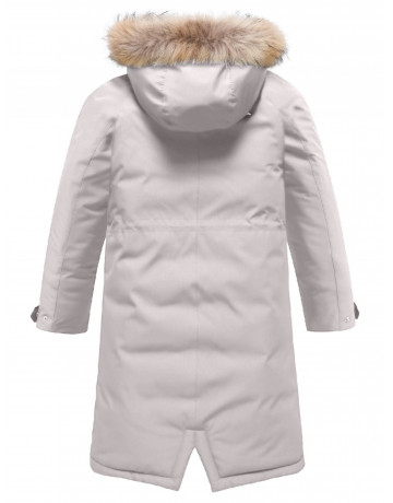 Тёплая детская парка с регулируемой посадкой.