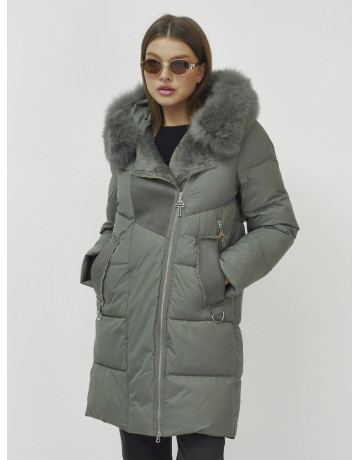 Зимняя куртка премиум-класса с мехом енота и кролика для женщин