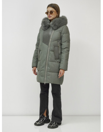 Зимняя куртка премиум-класса с мехом енота и кролика для женщин