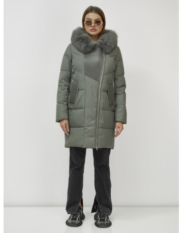 Зимняя куртка премиум-класса с мехом енота и кролика для женщин