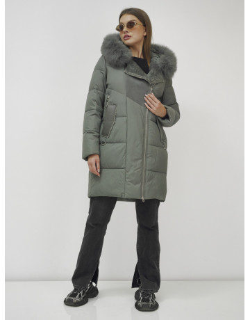 Зимняя куртка премиум-класса с мехом енота и кролика для женщин