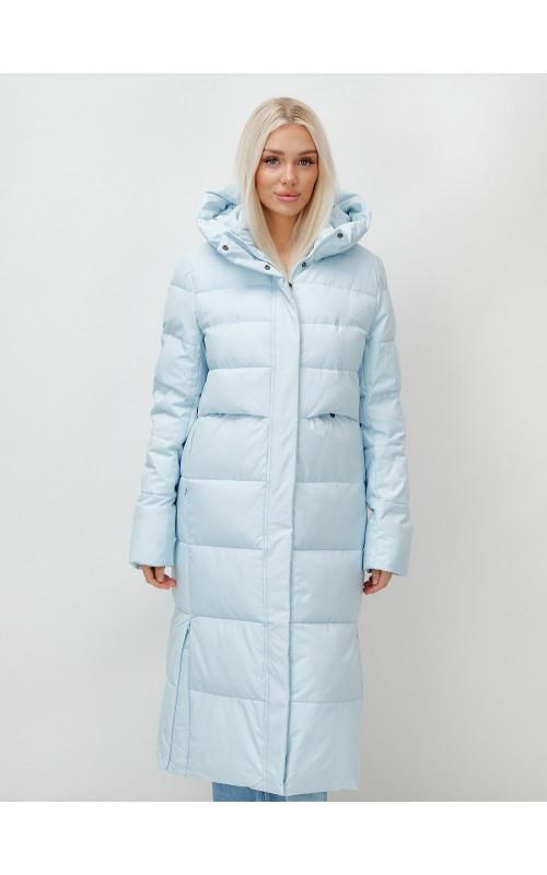 Тёплый длинный пуховик для молодёжи